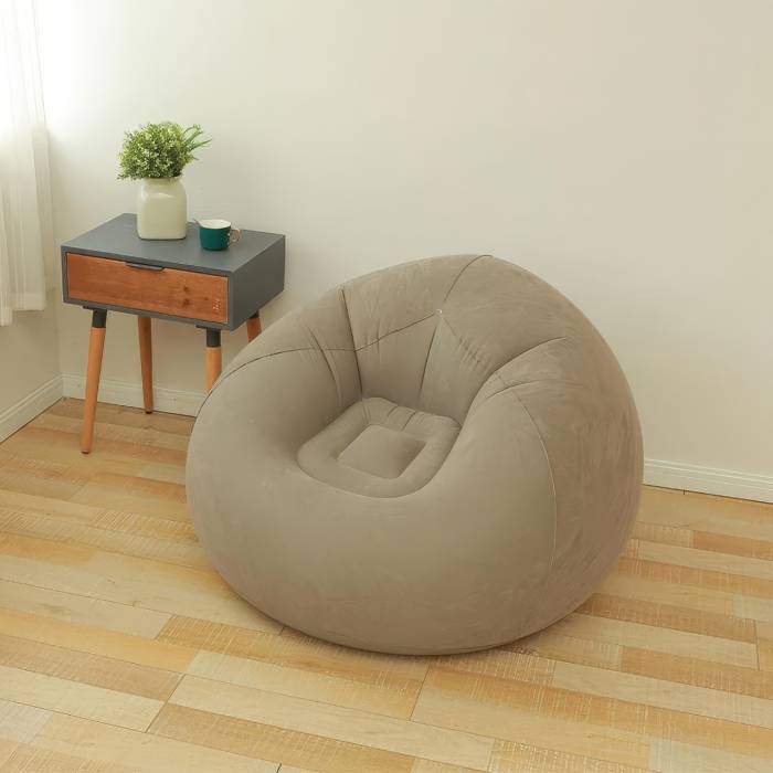 Надувне крісло 110х110х85 см з флокованим покриттям Sofa XL-1133