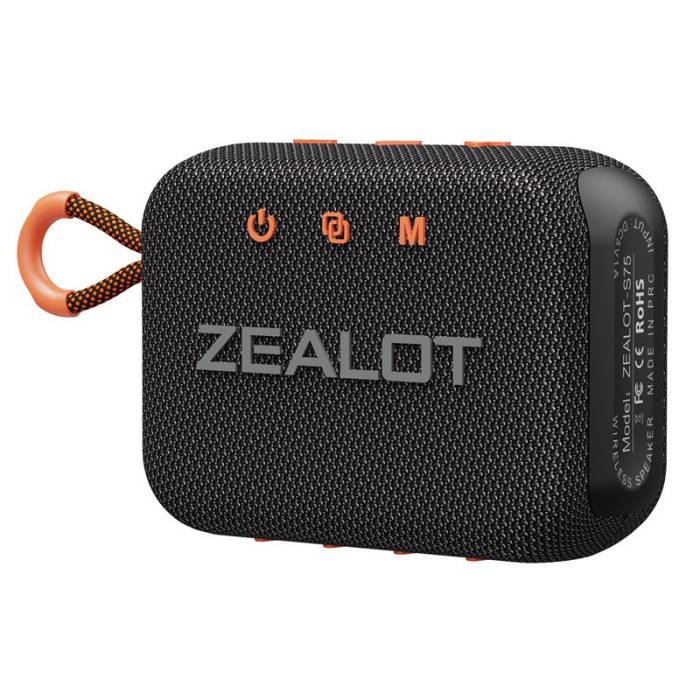 Компактная беспроводная Bluetooth колонка Zealot S75 Портативная водонепроницаемая Bluetooth колонка