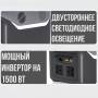 Зарядна станція 1500 W 768Wh з дисплеєм, 2 LED лампами та бездротовим заряджанням ALFARID