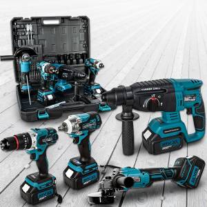 Набор аккумуляторного инструмента 4 в 1 ASSUR ASR1011 21V в кейсе
