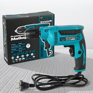 Сетевая электродрель 10 мм ASSUR ASR216 220V 580W в коробке
