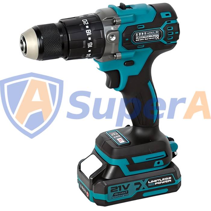 Аккумуляторный ударный шуруповерт ASSUR ASR136 21V в кейсе с насадками