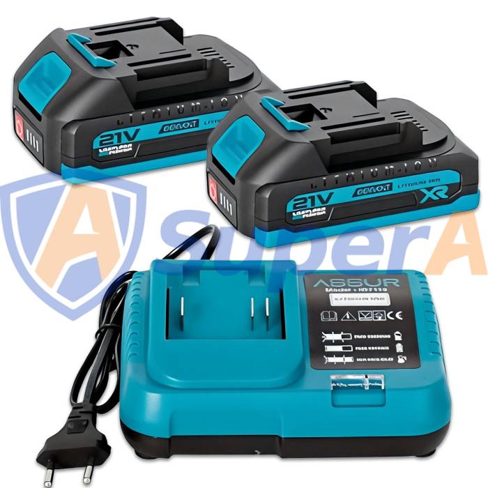 Аккумуляторный ударный шуруповерт ASSUR ASR131 21V в кейсе 84 предмета