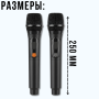 Два беспроводных микрофона с шумоподавлением и аккумуляторами TTD-M12