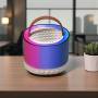 Портативная Bluetooth-колонка с двумя микрофонами и RGB-подсветкой K52 Розовая
