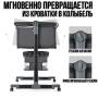 Дитяче складане ліжечко з функцією гойдання й москітною сіткою Dark Grey
