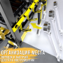 Настінна металева полиця-органайзер 3 яруси MZY-859 63.5x24.5x42.5 см