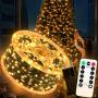 LED-гірлянда "Роса" 200 м 2000LED з теплим білим світлом і 8 режимами підсвітки