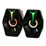 Настольные колонки компьютерные c RGB подсветкой MUSIC DJ K8 Mini Компактные колонки с хорошим звуком