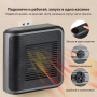Керамічний обігрівач на 800Вт з поворотною вилкою та дисплеєм Warm air blower 032 Чорний