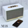 Музыкальная беспроводная колонка в стиле Ретро с Bluetooth 5.3 M18II 20Вт Белая