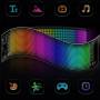 Світлодіодна гнучка RGB панель-екран 70х173 мм з керуванням від додатку та пульта LED Matrix Panel 16x32