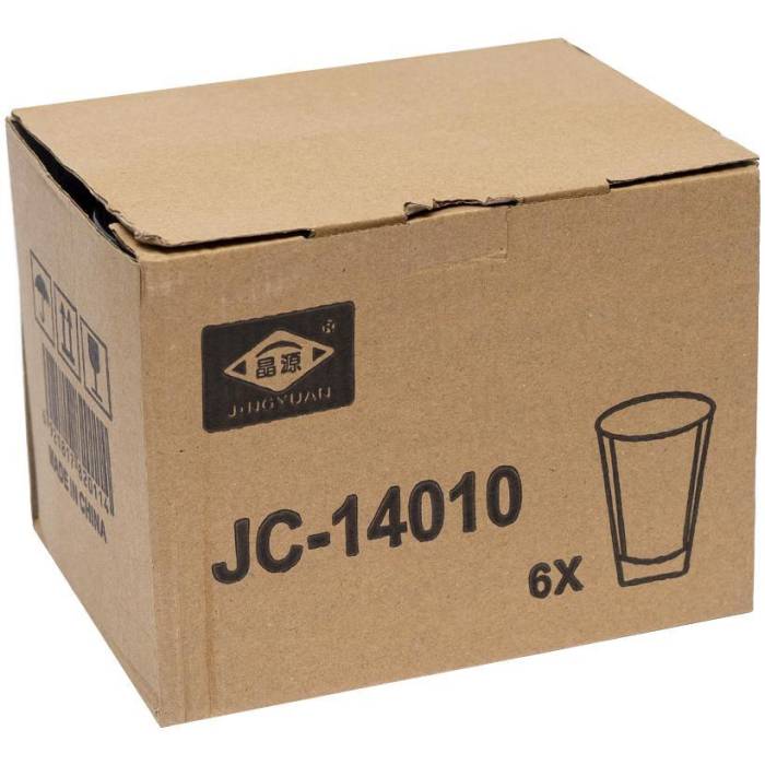 Скляна висока склянка на 200 мл JC-14010 Упаковка 6 шт.