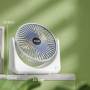 Настольный мини-вентилятор с питанием от аккумулятора на 3 скорости Fan Portable Бело-Голубой