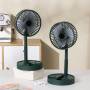 Вентилятор настольный с телескопической ножкой и питанием от USB Folding Storage Fan Зеленый