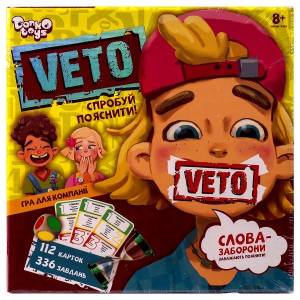 Настільна гра "VETO" УКР. VETO-01-01U ДТ-МН-14-34