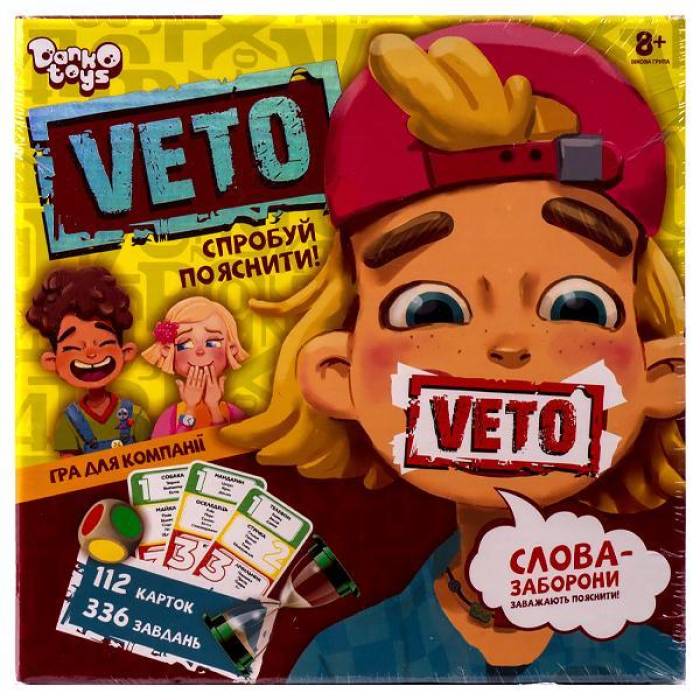 Настольная игра "VETO" УКР. VETO-01-01U ДТ-МН-14-34