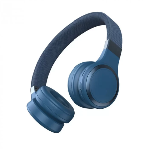 Бездротові накладні Bluetooth навушники SN-460 Акумуляторні навушники Чорні Синій