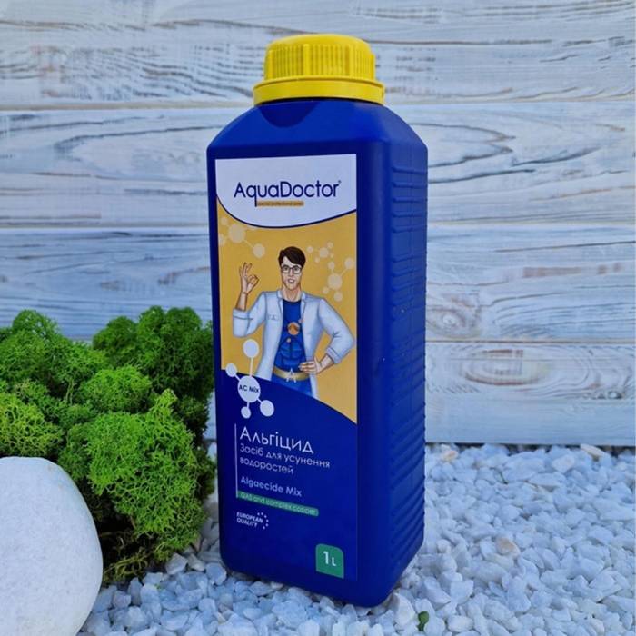 Швидкодіючий рідкий альгіцид проти водоростей у басейні 1 л Aquadoctor AC Mix
