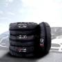 Комплект защитных для автомобильных шин размера "L" 80 см Black R18-R20