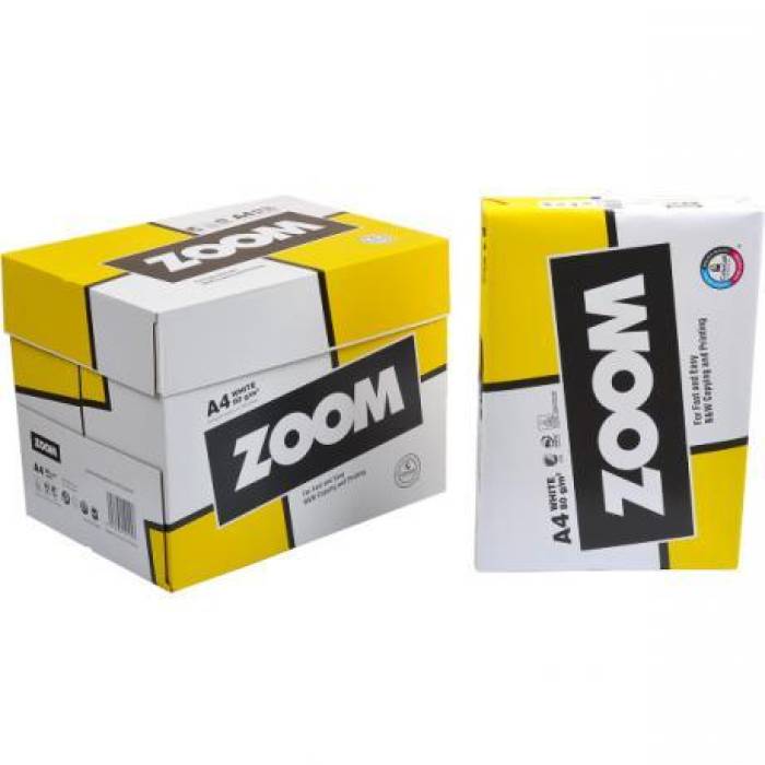 Папір для ксерокса А4 офсетний на 500 аркушів та щільністю 80г/м² ZOOM за упаковку