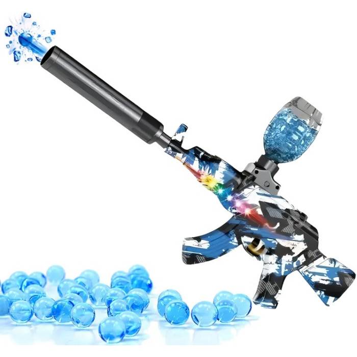 Автомат на орбизах аккумуляторный с световыми эффектами GUN TOYS WH77 Орбибольный автомат на гелевых шариках