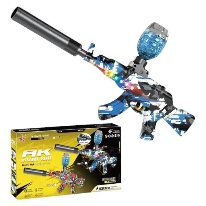 Автомат на орбизах аккумуляторный с световыми эффектами GUN TOYS WH77 Орбибольный автомат на гелевых шариках