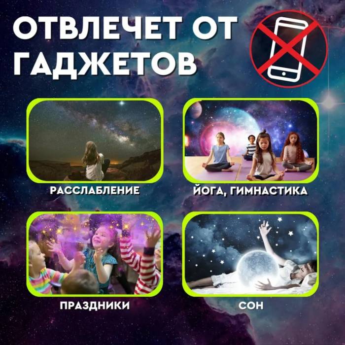 Проектор звездного неба 13в1 Galaxy Projector 360°