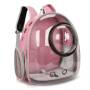 Рюкзак-перенесення для домашніх тварин до 8 кг з прозорими стінками та оглядовим вікном Капсула-рюкзак Рожевий