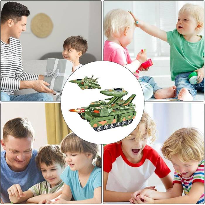 Детский игрушечный танк-трансформер Танк-Самолет 2в1 TANK Box Green Танк с звуковыми и световыми эффектами