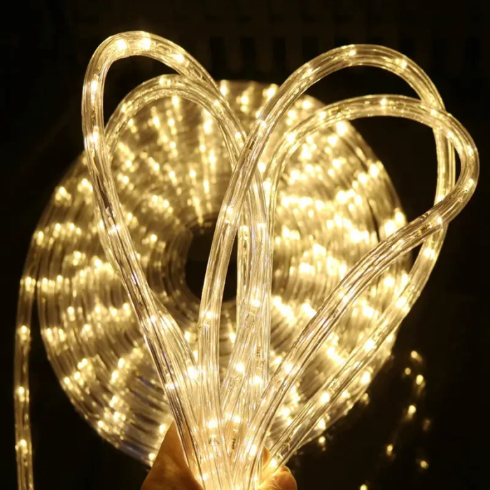 Вулична гірлянда “Дюралайт” 10 метрів 240 LED IP68 220V Тепле біле світло