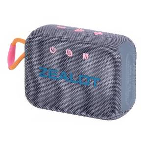 Компактная беспроводная Bluetooth колонка Zealot S75 Портативная водонепроницаемая Bluetooth колонка Серый