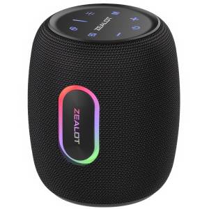Беспроводная Bluetooth колонка с подсветкой ZEALOT S64 Портативная Bluetooth колонка с влагозащитой