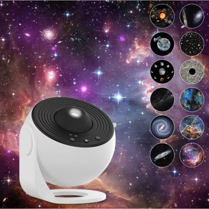 Проектор зоряного неба з 12 сценаріями відображення Galaxy Projector Нічний планетарій для дитячої кімнати