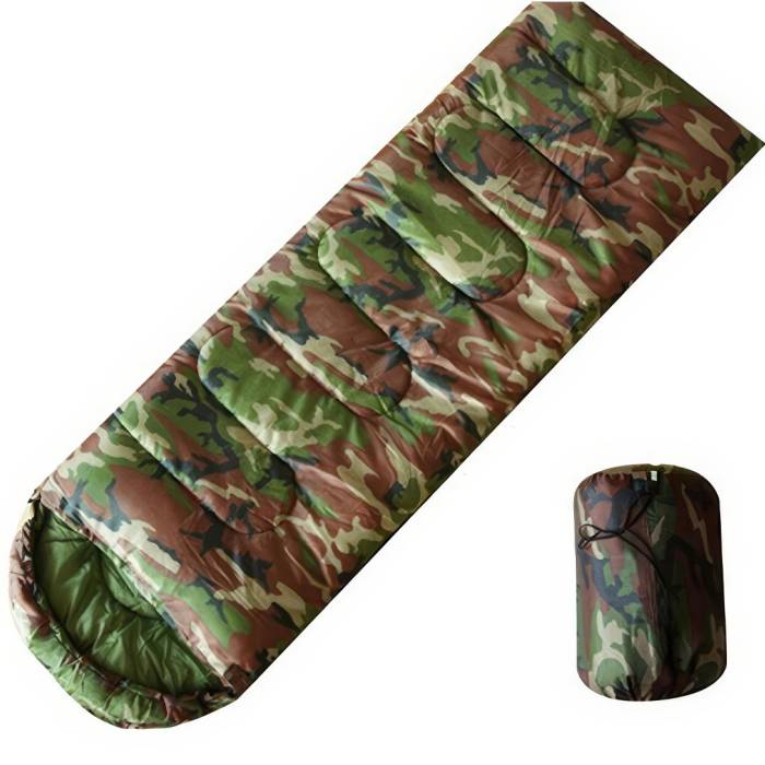 Тактичний утеплений спальний мішок 200x80см ARMY Туристичний спальний мішок з капюшоном