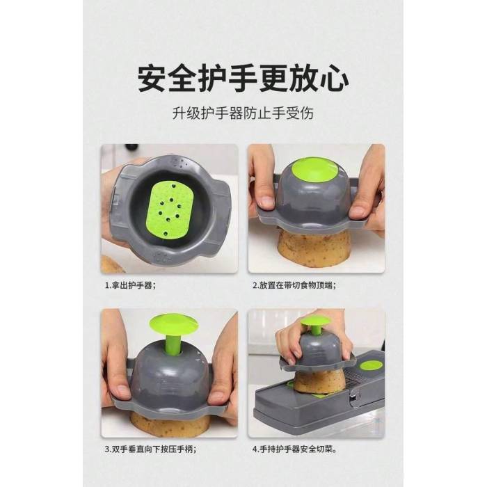 Багатофункціональна овочерізка зі змінними насадками 14в1 Vegetable Salad Cutter Терка для овочів з контейнером