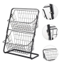 Універсальний металевий органайзер на 2 яруси Storage Rack Кухонний органайзер для речей та продуктів