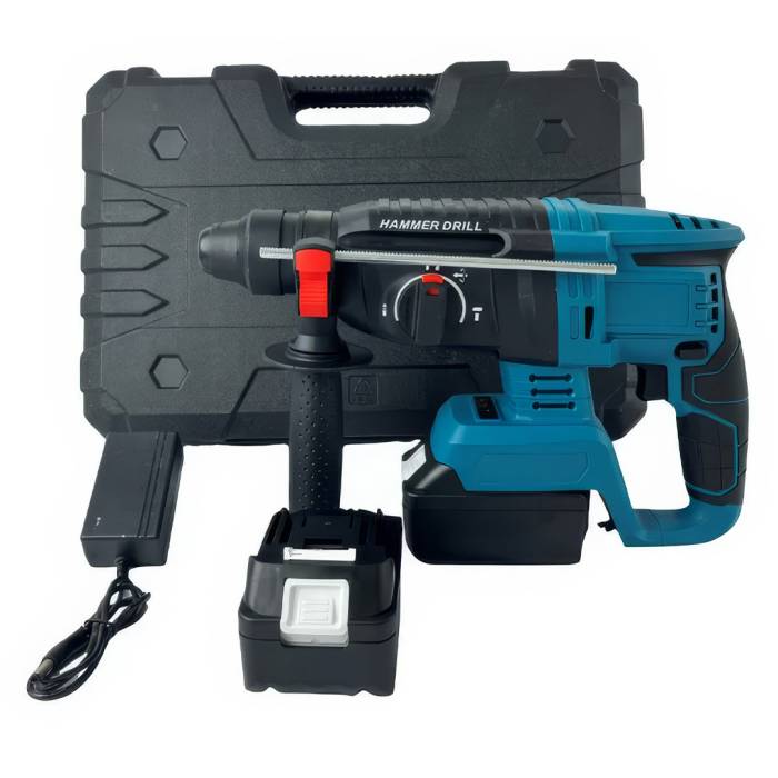 Дрель-перфоратор з 2 акумуляторами 48V у пластиковому кейсі Hammer Drill Акумуляторна друль-перфоратор