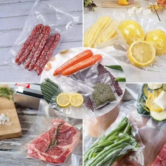 Вакуумні пакети 5м х 25см у рулоні / Пакети для вакууматора / Пакети для вакуумування продуктів