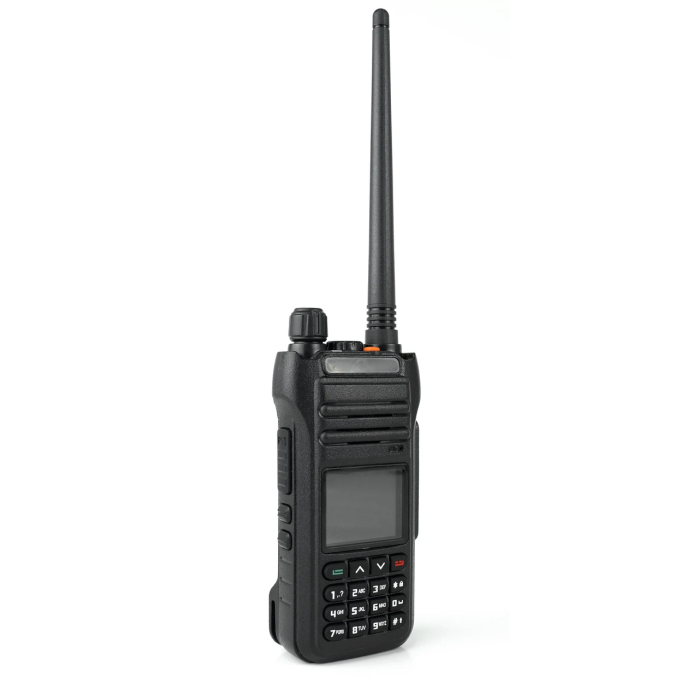 Портативна рація на акумуляторі з діапазонами 136-174,400-520 МГц Baofeng DM-1706L Чорна