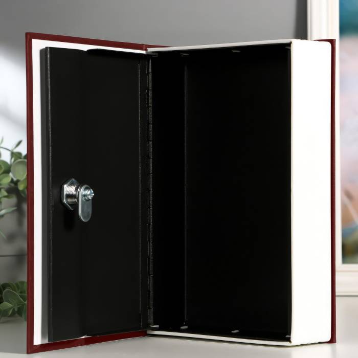 Сейф-книга "ENGLISH Dictionary" на замку з ключем Червона 265×200×65 мм