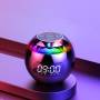 Музыкальная колонка Bluetooth с часами, радио и RGB подсветкой Kimiso KMS-K12 Черная