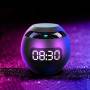 Музыкальная колонка Bluetooth с часами, радио и RGB подсветкой Kimiso KMS-K12 Черная