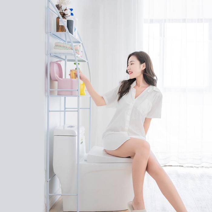Полиця-стелаж 65х25х166 см для ванної кімнати Laundry Rack YP-106