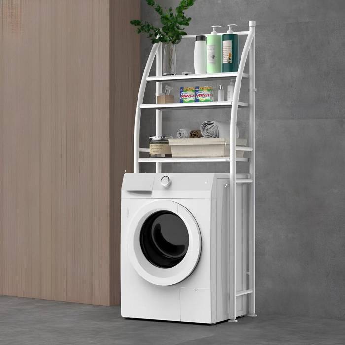 Полиця-стелаж 65х25х166 см для ванної кімнати Laundry Rack YP-106