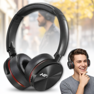 Беспроводные накладные Bluetooth наушники с микрофоном Q6 Наушники с функцией FM радио