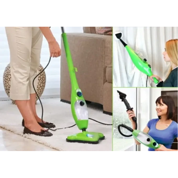 Багатофункціональна парова швабра X12 Steam Mop Зелена