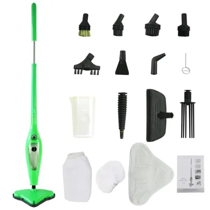 Багатофункціональна парова швабра X12 Steam Mop Зелена