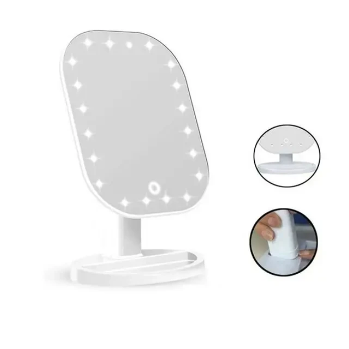 Дзеркало для макіяжу з LED підсвічуванням 20 світлодіодів Cosmetie Mirror CY010
