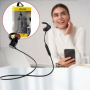 Вакуумные Bluetooth наушники с микрофоном AWEI A960BL + BT Спортивные наушники Черные